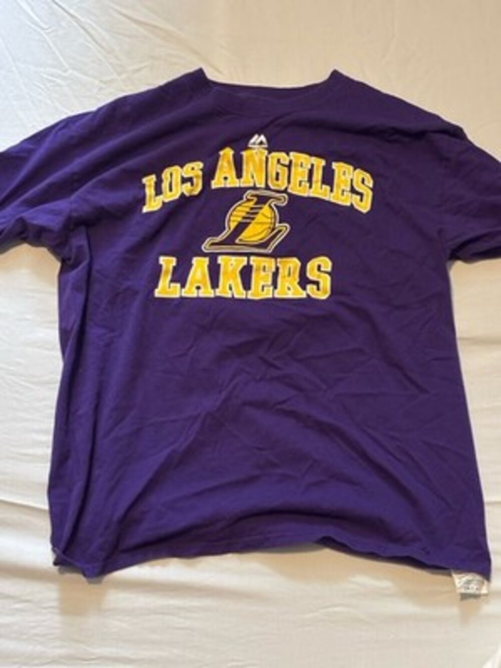 Majestic Men's Los Angeles Lakers Legendary Purple & Gold T-Shirt Size L